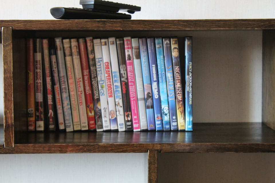 DVD library for cozy nights apres ski