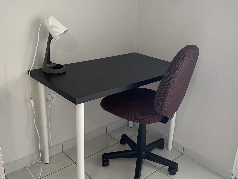 Working area inside master bedroom