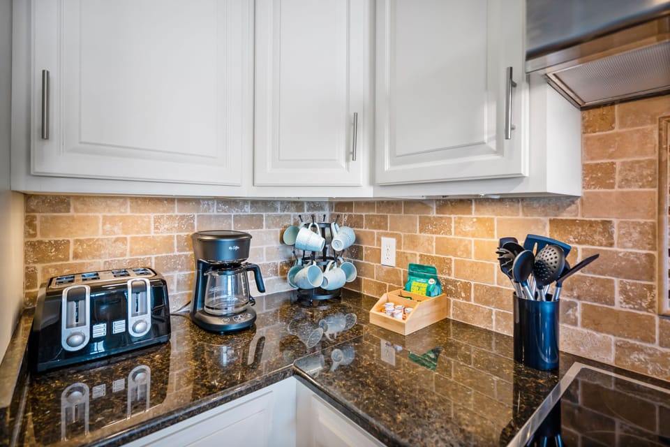 Fully stocked kitchen