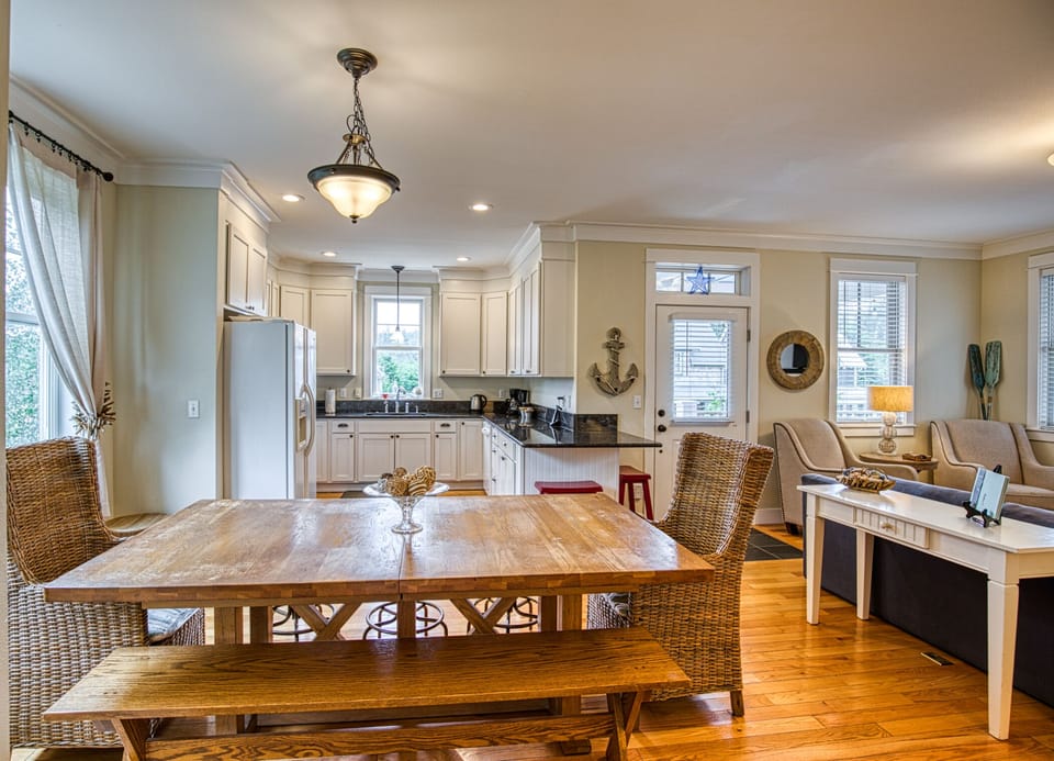 Dining Table and Kitchen area