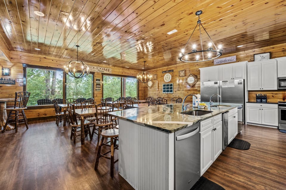 Open Kitchen and Dining Area