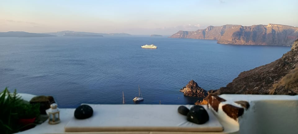 Terrace Caldera View Oia
