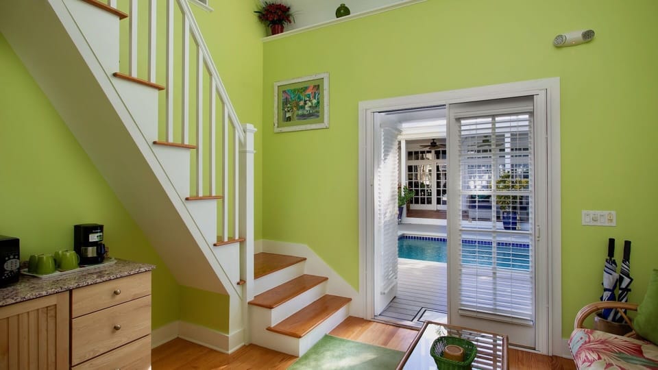 Stairs leading to the 4th bedroom...