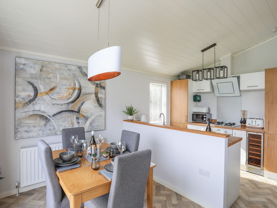 Fridge, dishwasher, electric kettle, toaster