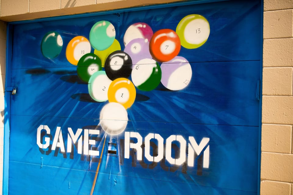 Entrance to the game room.