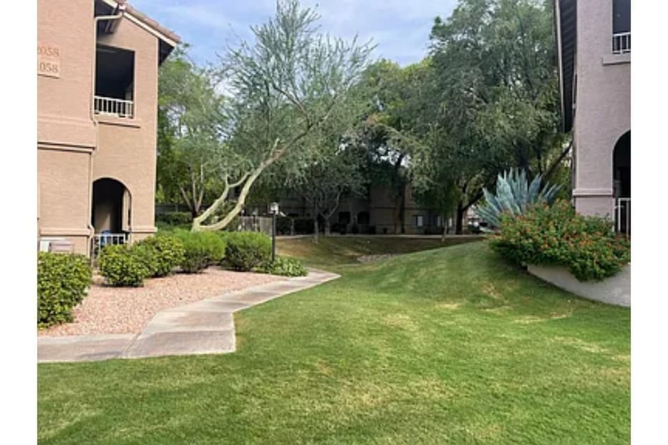 Lush landscaped grounds