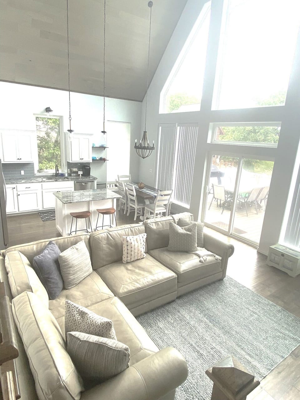 Open concept living and kitchen 