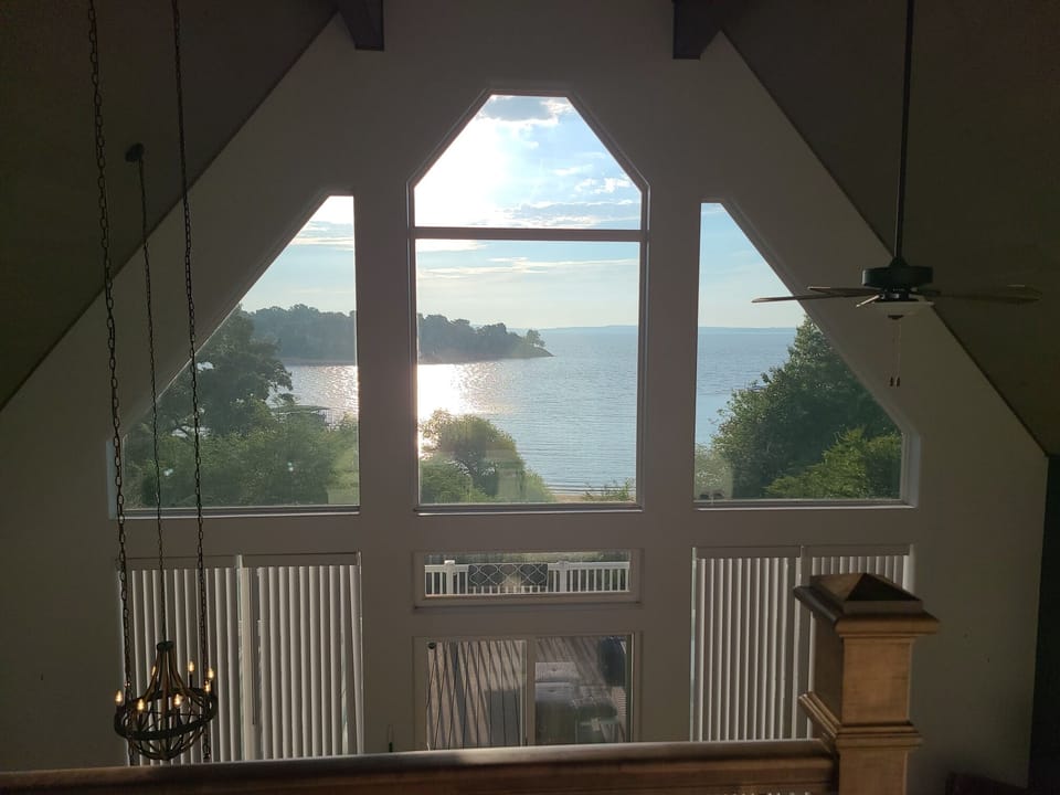 Morning view from upstairs bedrooms