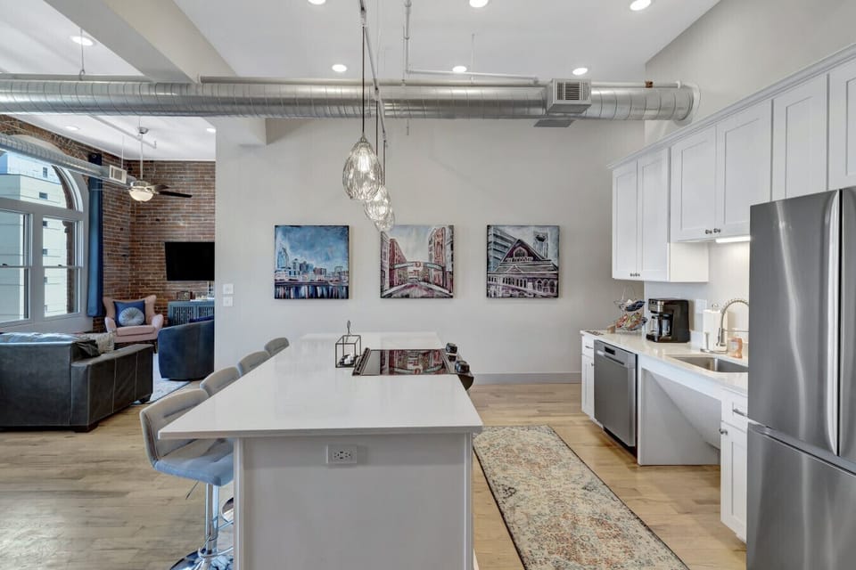 Kitchen and Living Area