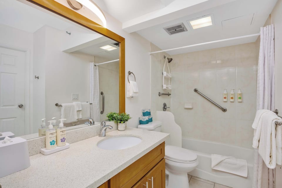 Refresh in your bathroom with a tub & shower combo!