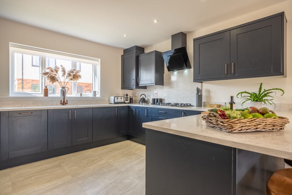 Ground floor: A well-equipped kitchen