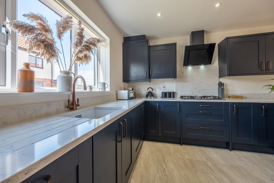 Ground floor: A smart fitted kitchen