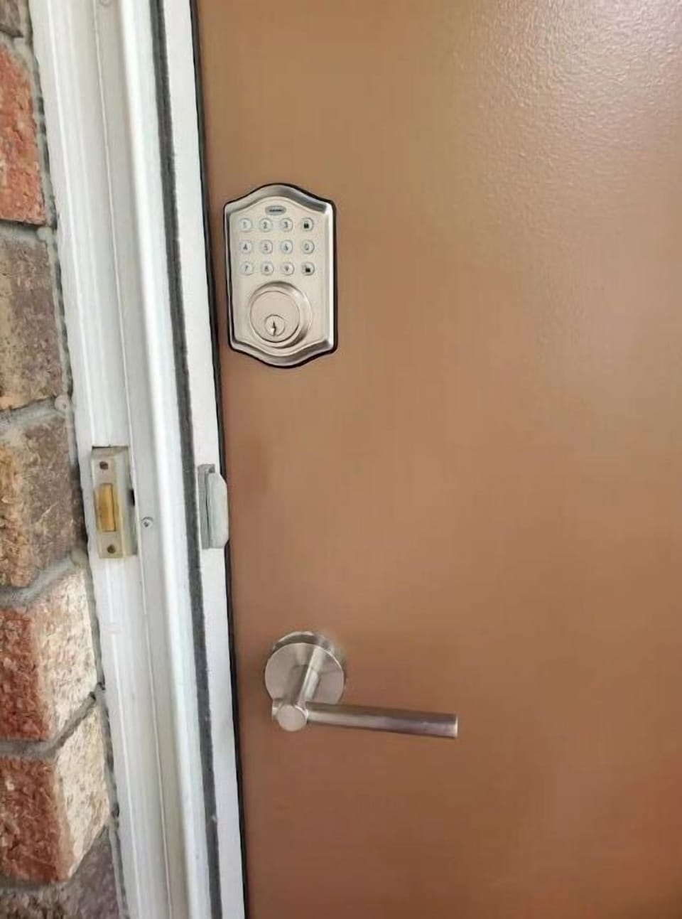 The keypad on our door