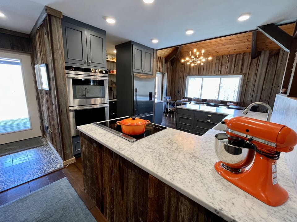 Open design kitchen for entertaining