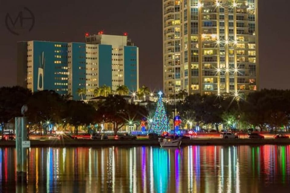 All lit up for the holidays!