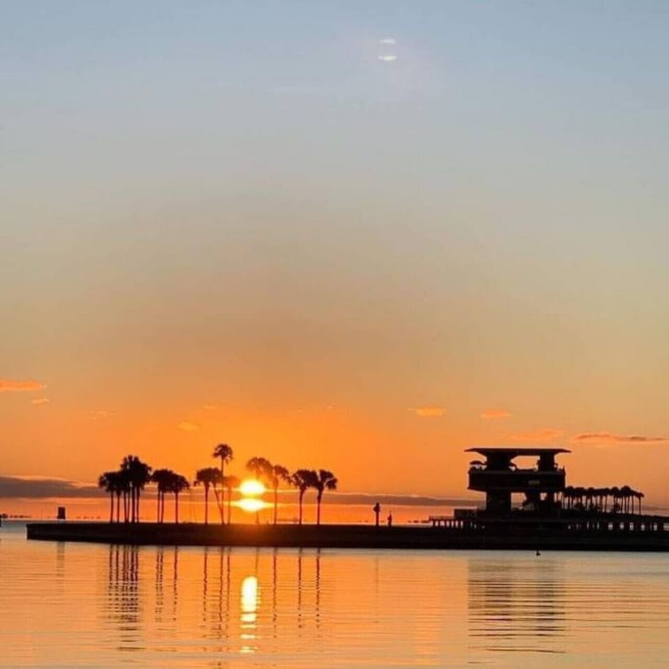 Sunrise over the St Pete Pier