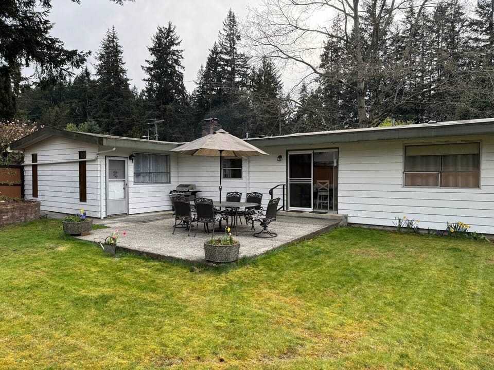 Enjoy the large, fully fenced back yard
