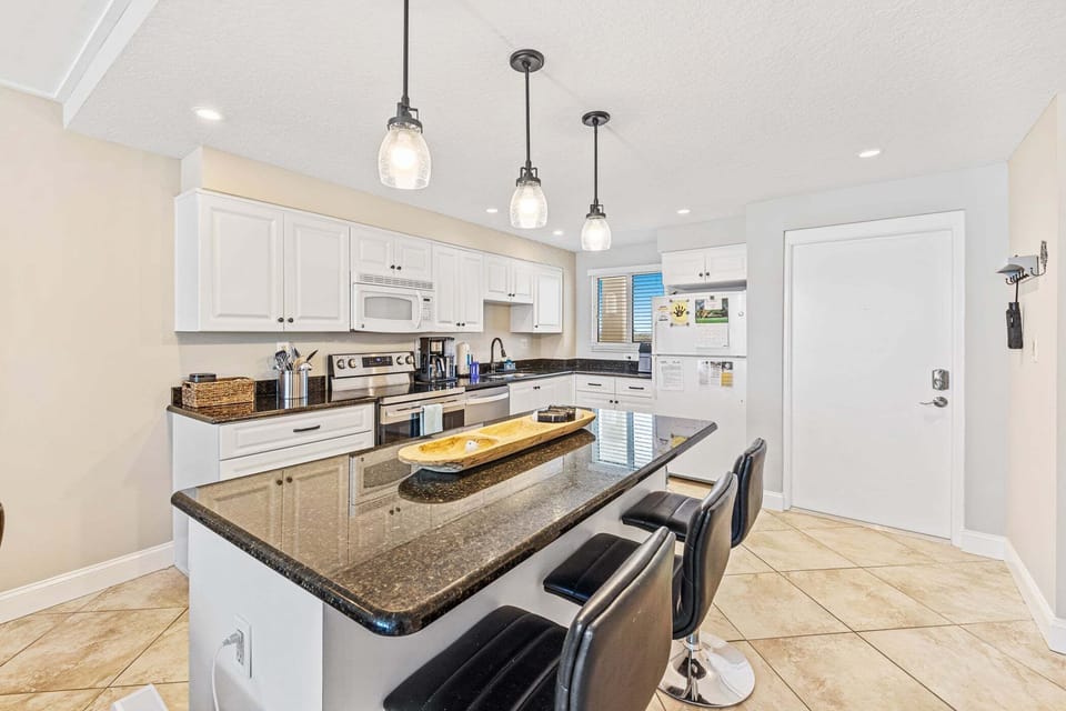 Fully equipped kitchen for all your cooking needs.