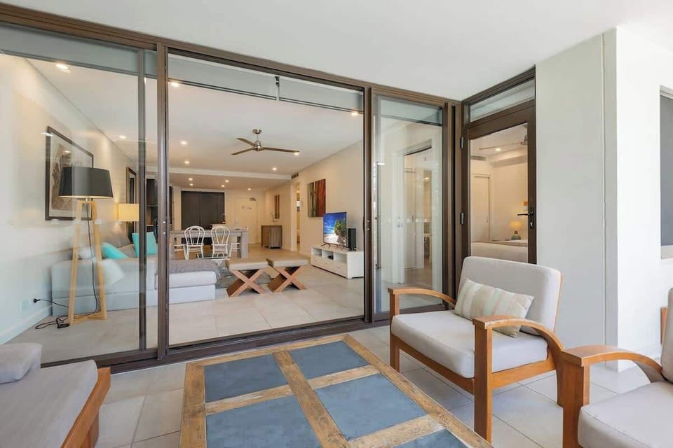 Gather with your group on the balcony's comfy seating and soak in the surroundings.