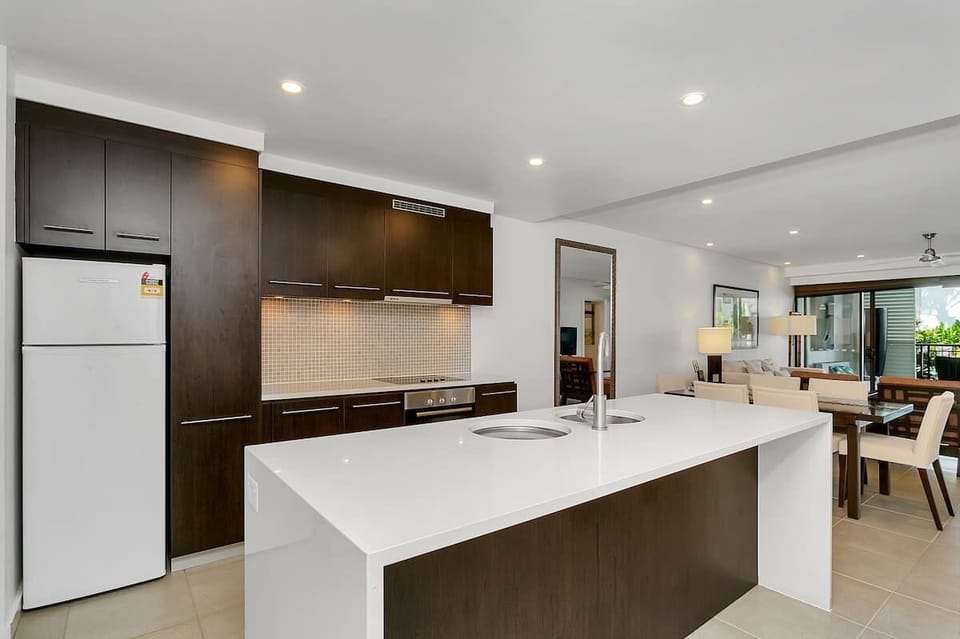 The kitchen boasts ample bench space, making meal preparation a breeze.