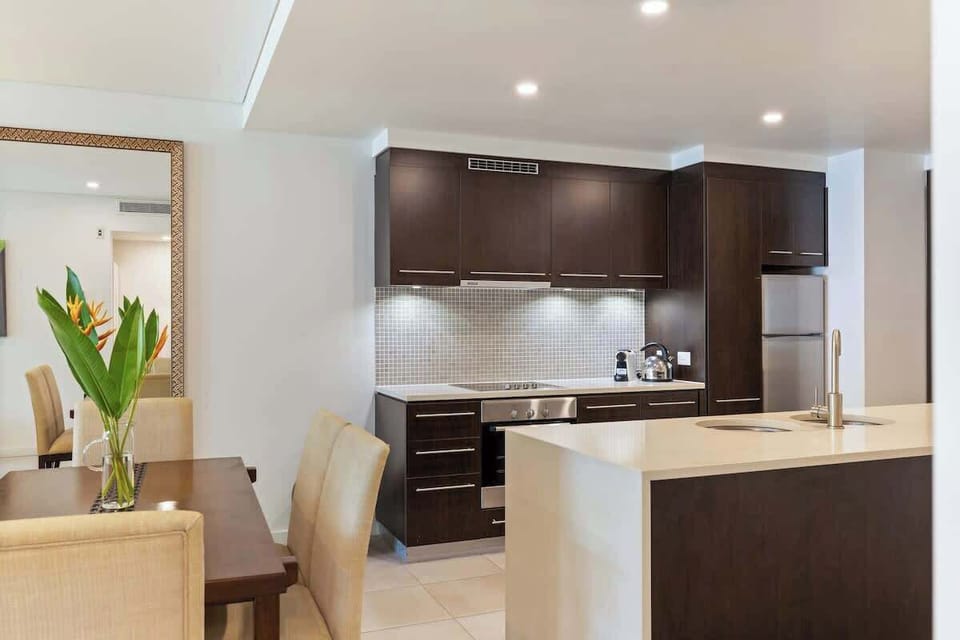 Whip up a feast with a well-equipped kitchen in the apartment or check out the highly-rated onsite restaurant 
