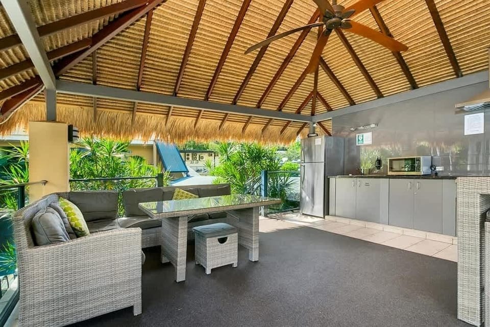By the pool, you'll find shared BBQ facilities where you can whip up a feast or lounge undercover. 