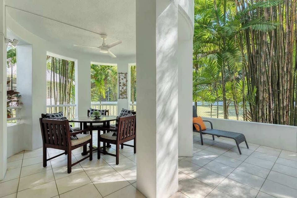 Gather on the patio surrounded by nature, or take your reading on the sun bed. 