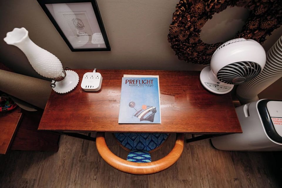 If you must take a break from relaxing, this little nook makes getting it done feel almost too easy.