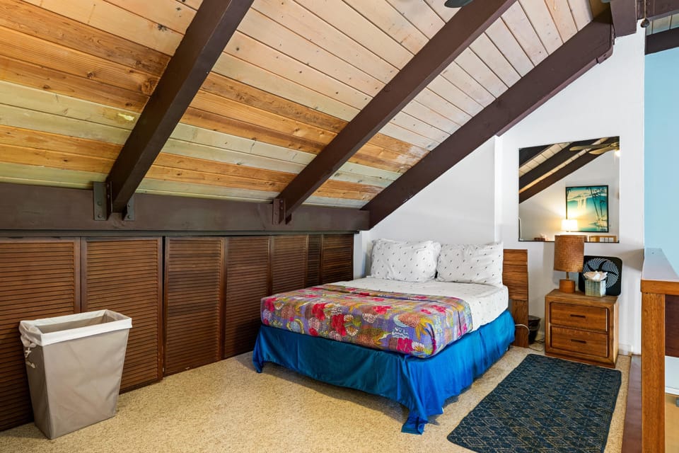 Loft area with full size bed