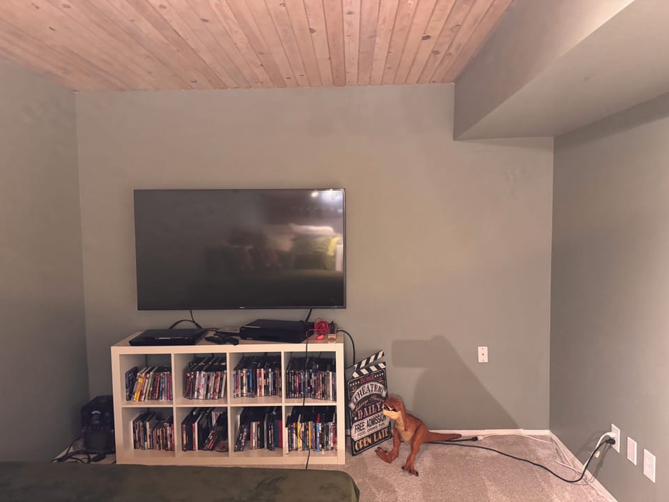 Game room and movie area
