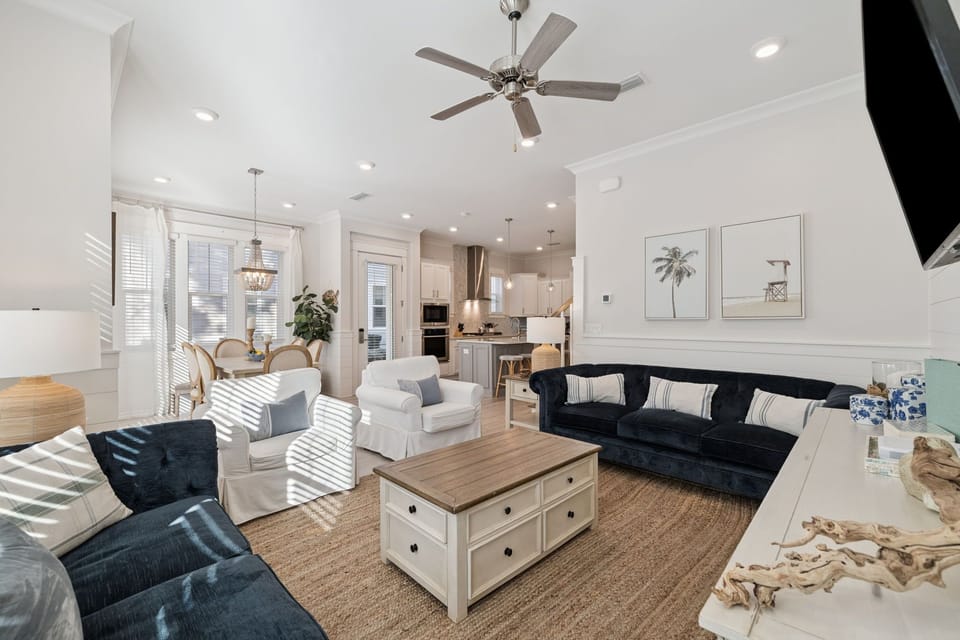 Redecorated living room