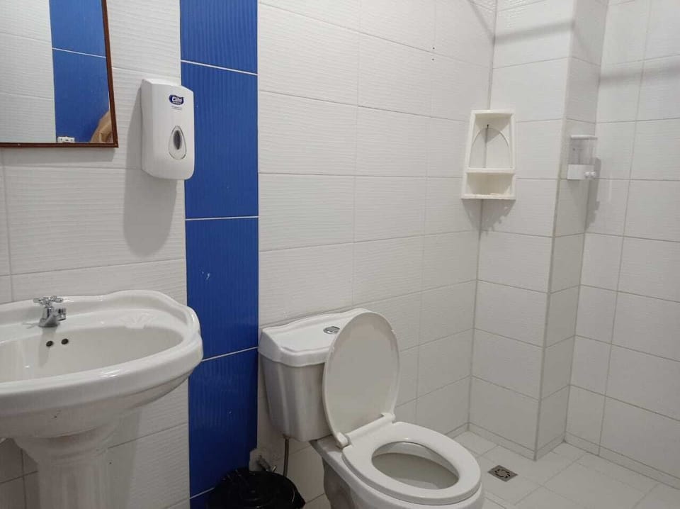 Basic Double Room | Bathroom | Shower, towels, soap, shampoo