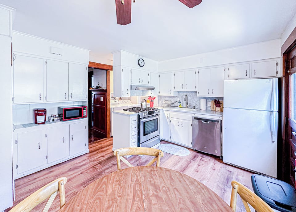 Whip up delicious meals in this bright and airy kitchen.