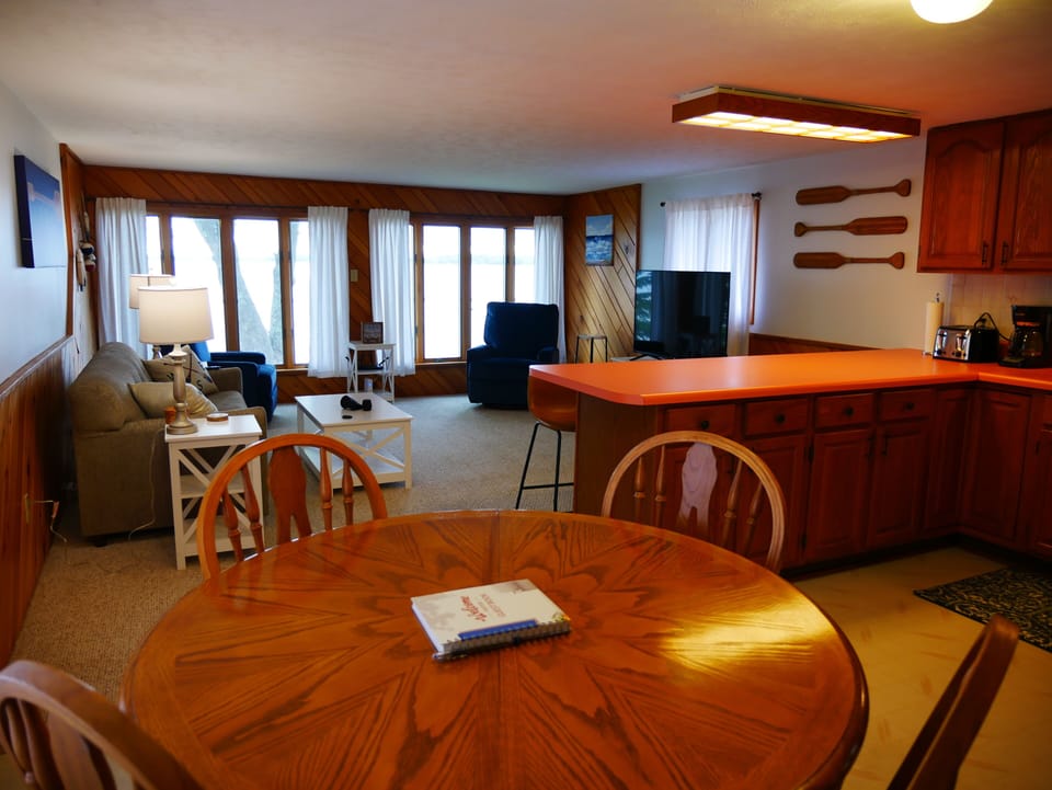 Dining, Kitchen, and Living Room