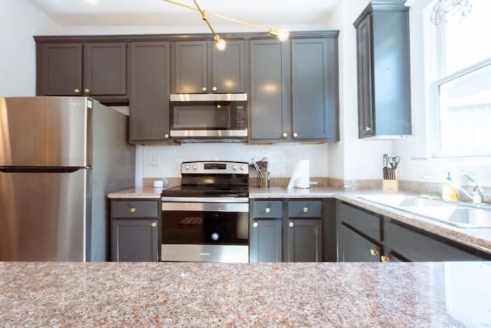 One of three full kitchens outfitted with the basic essentials