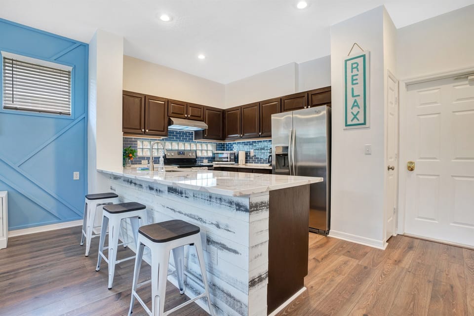 Start your family's day off right at our newly redesigned Kitchen Peninsula, where kids love to enjoy a delicious breakfast before their exciting adventures ahead.