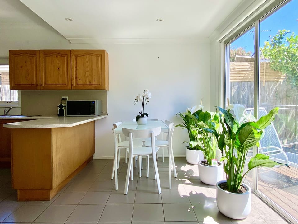 Sunny dining area
