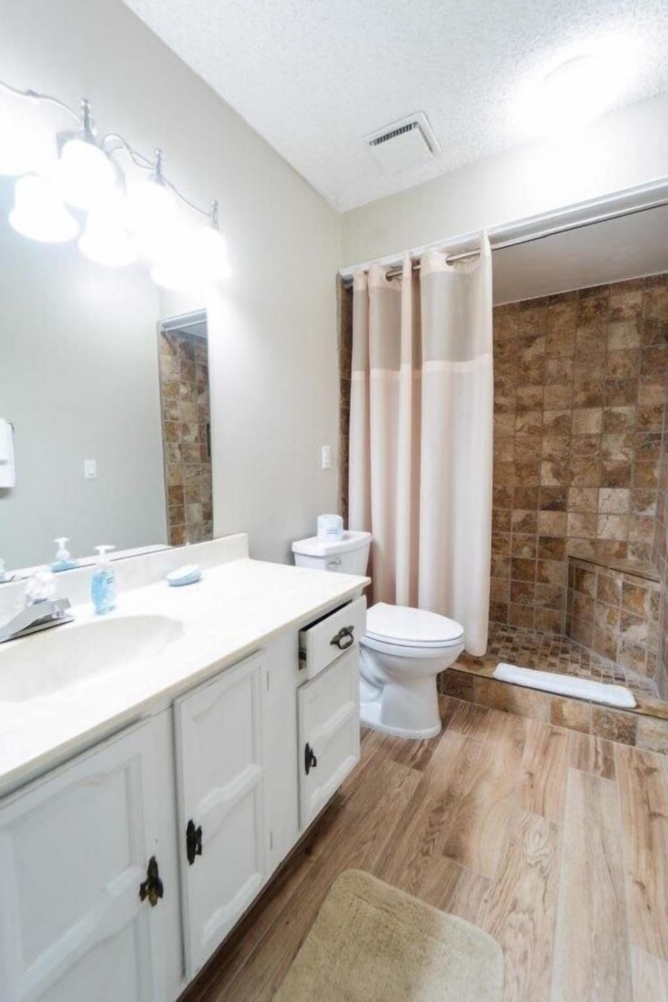 Master bathroom with walk in shower 