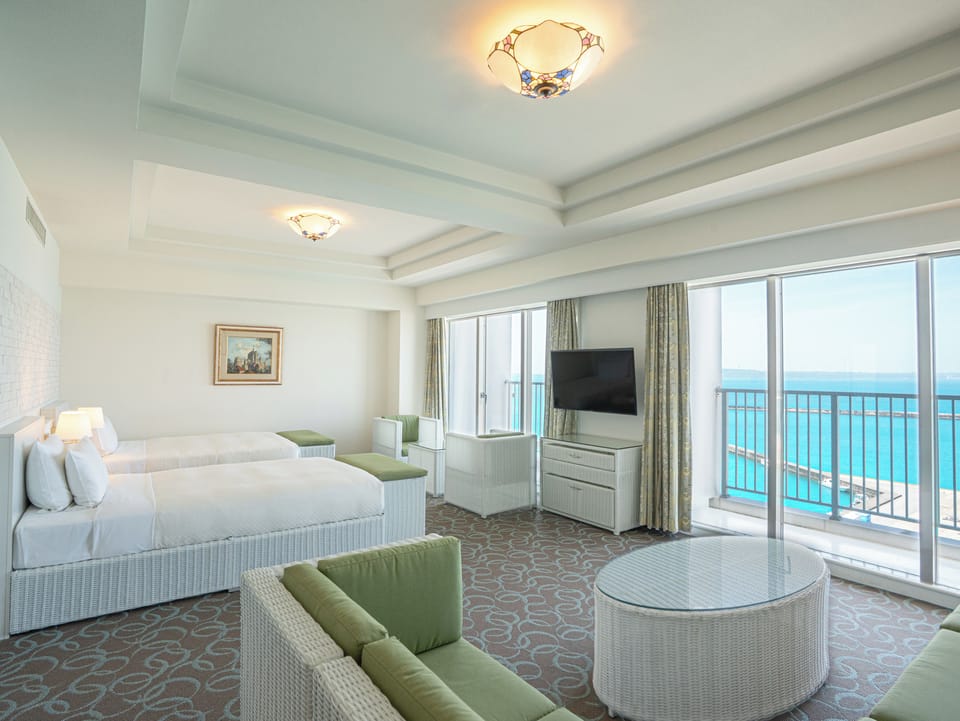 Junior suite Room Non-Smoking, Ocean View | Desk, blackout drapes, iron/ironing board, free WiFi