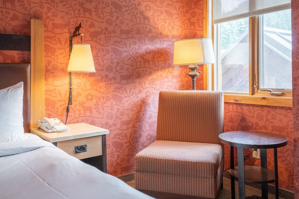Unwind on the comfortable chair after a wonderful day in the mountains.