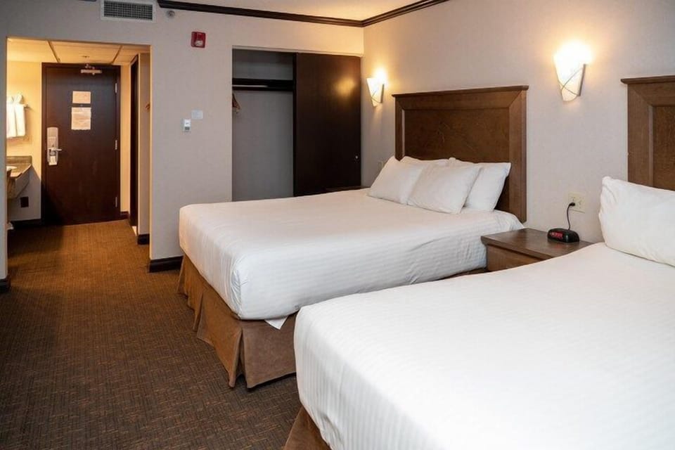 Drift to sleep in a comfortable bed after a wonderful day outside.
