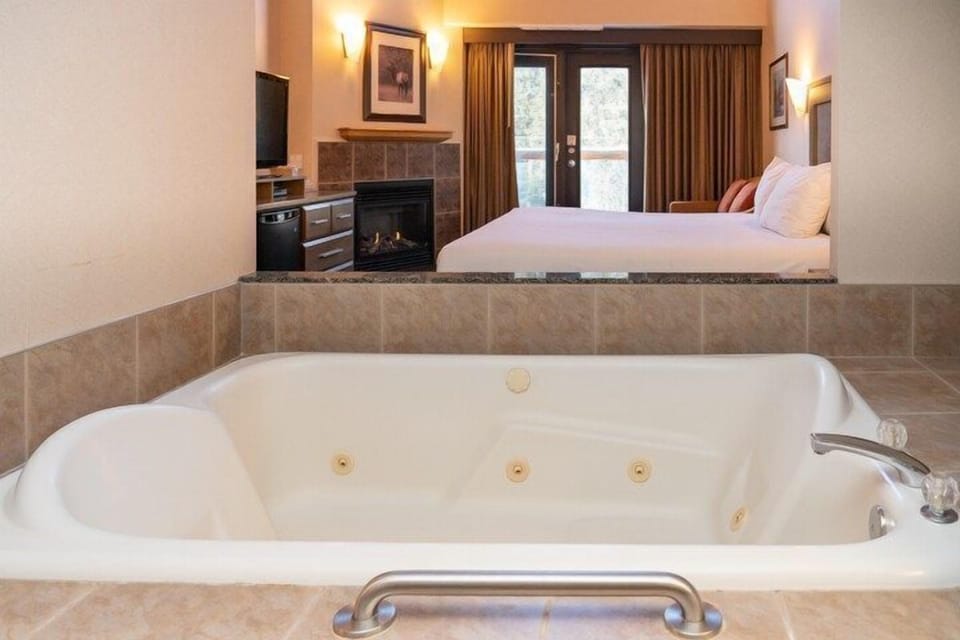 Relax on your private jet tub.