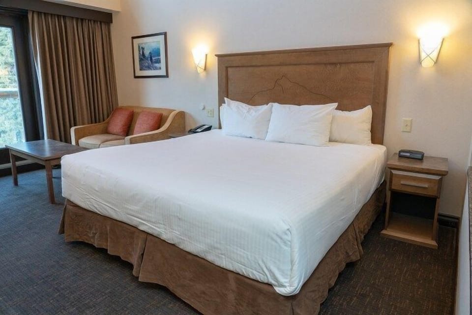 Get a peaceful night sleep in our cozy bedroom.