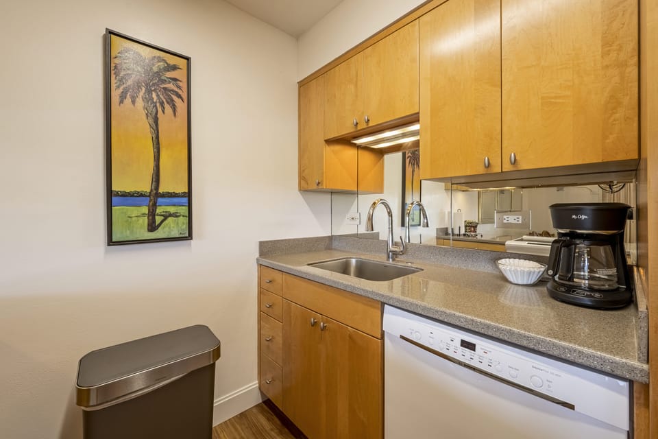 Kitchen - Full size appliances.  12 cup drip coffee maker, toaster, blender and more.