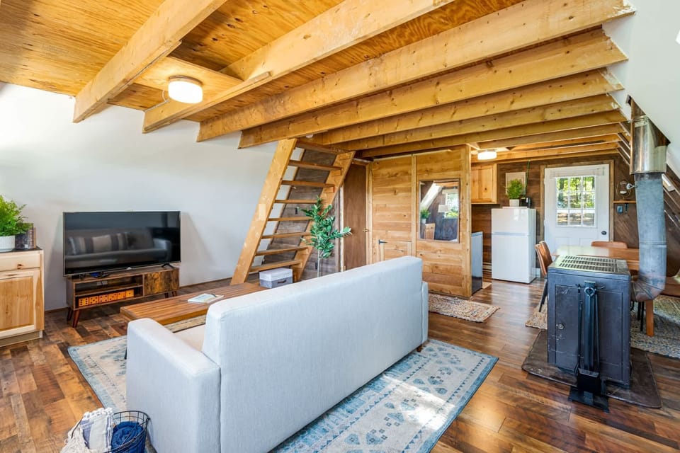 Wood fireplace to keep you cozy at night