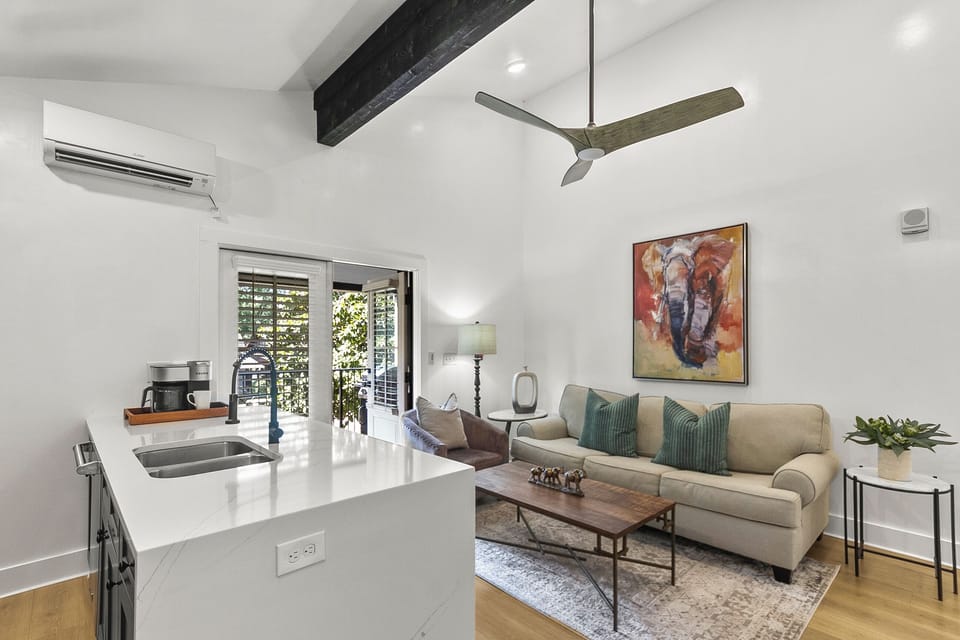 Kitchen and Living Room