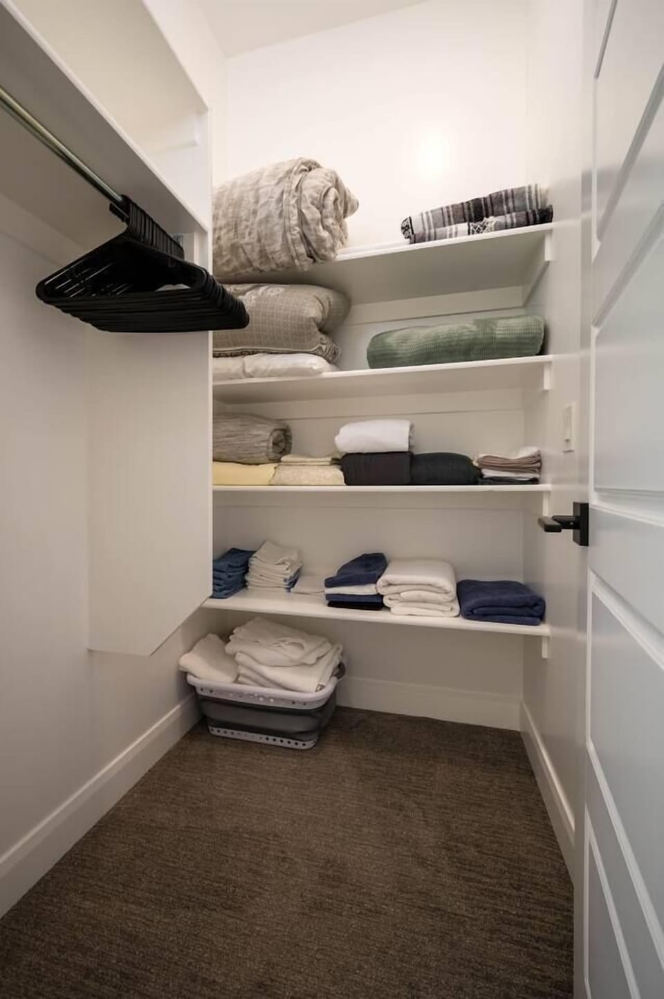 We supply all linens, bath towels, wash cloths, and hand towels.