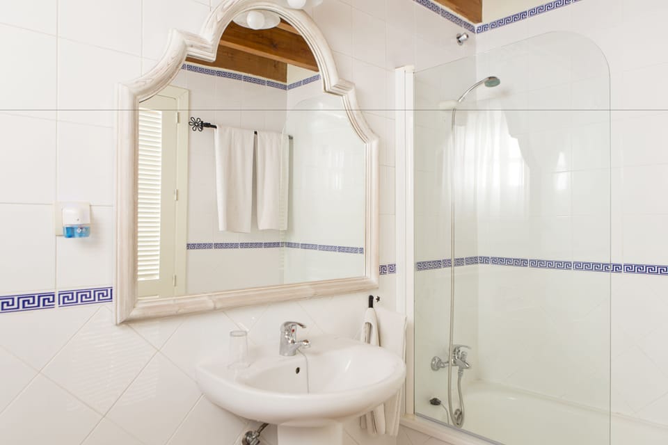 Free toiletries, hair dryer, bidet, towels