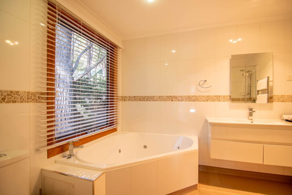 Shower, hair dryer, bathrobes, towels