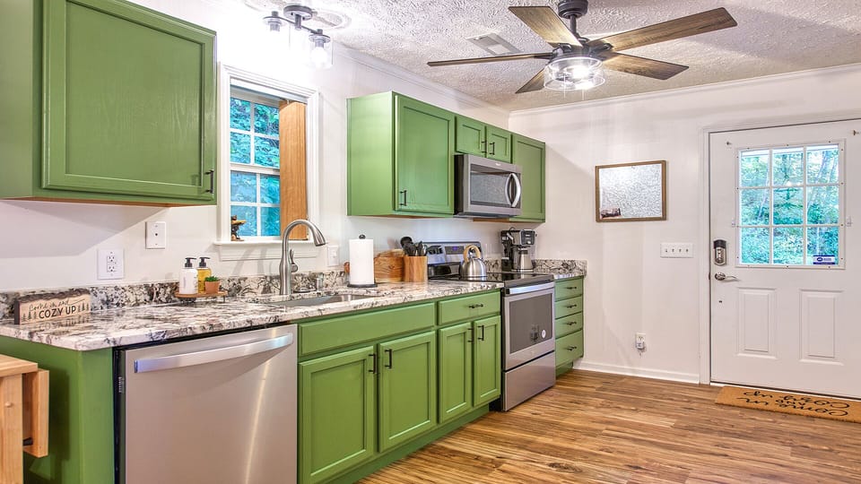 Kitchen available for your cooking needs. 